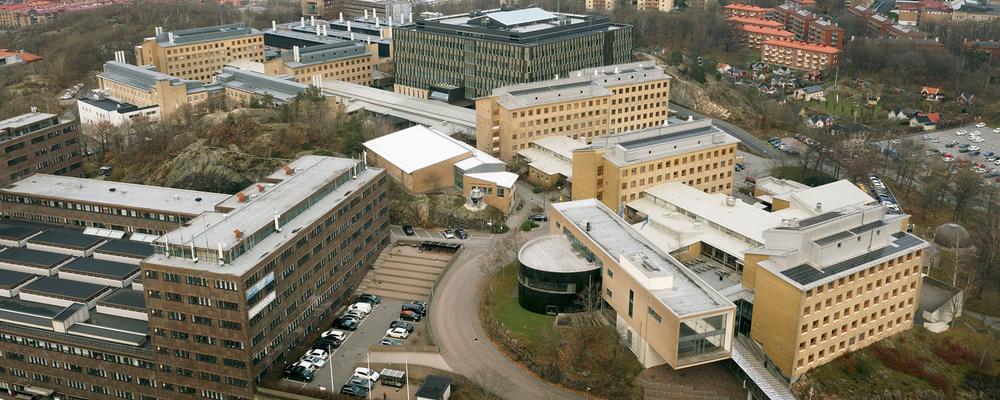 Foto över campus Medicinareberget i centrala Göteborg