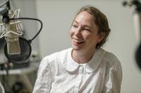 Lisa Haeger i studion för Matarvspodden
